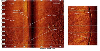 Sidescan Sonar - Pipeline Freespan - Image 5